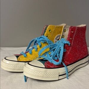 Converse x JW Anderson Chuck 70 Glitter Hi Men's 6 Women's 8 Barbados